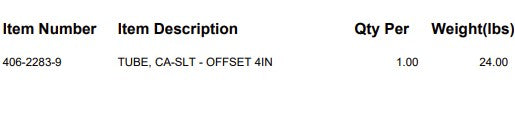 OFFSET TUBE - 4IN