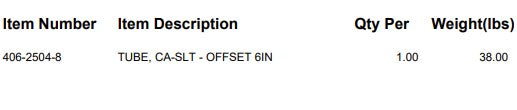 OFFSET TUBE - 6IN