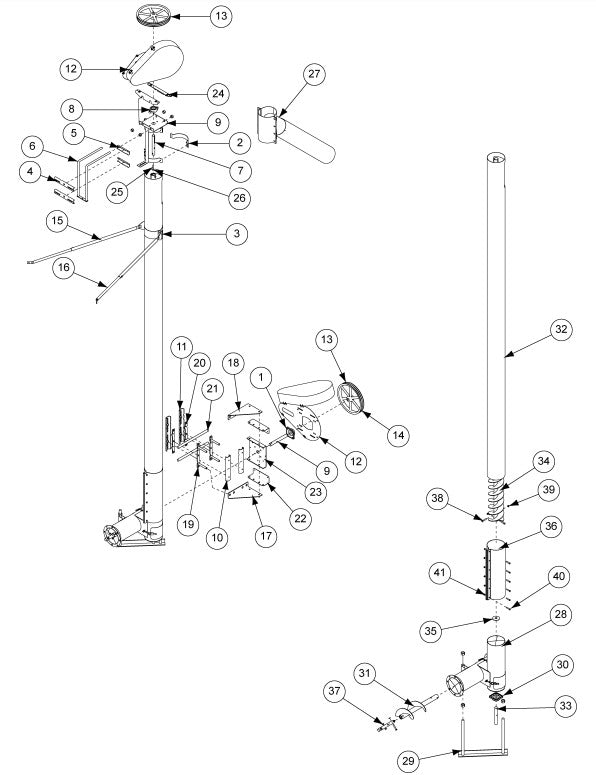 MOUNT WLDMT MOTOR 8"UTIL