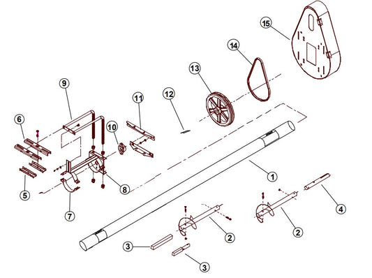 TUBE 8" X 24" HORIZ. ASSY.