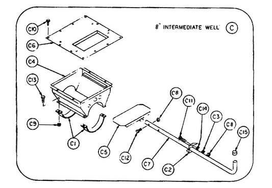 INTERMEDIATE WELL-8" WELDMENT