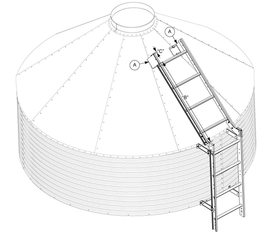 9' ROOF LADD. SUPPORT CHANNEL