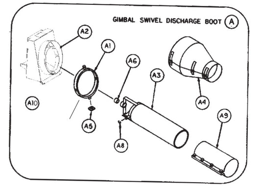 YOKE- GIMBAL SWIVEL, 8" (USE "-BS" VERS>