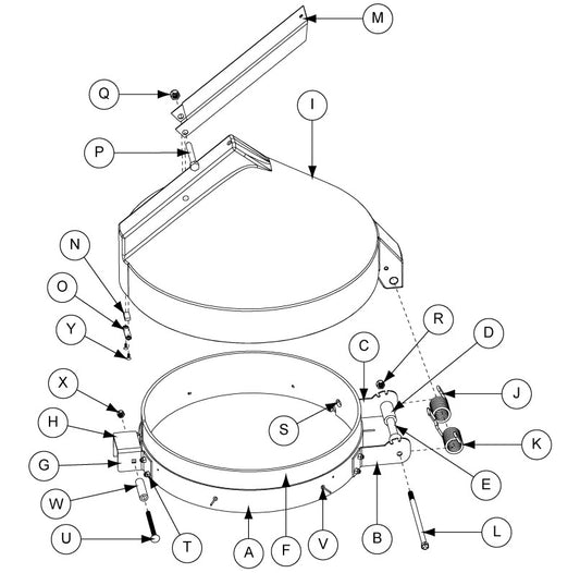 BFT, LID PIVOT TUBE