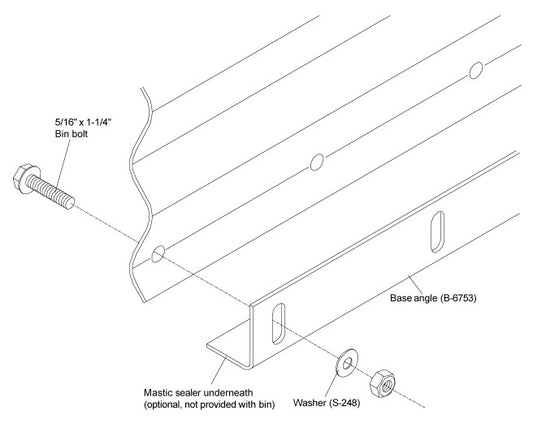 57.3/4" CLOSE PUNCH BASE ANGLE