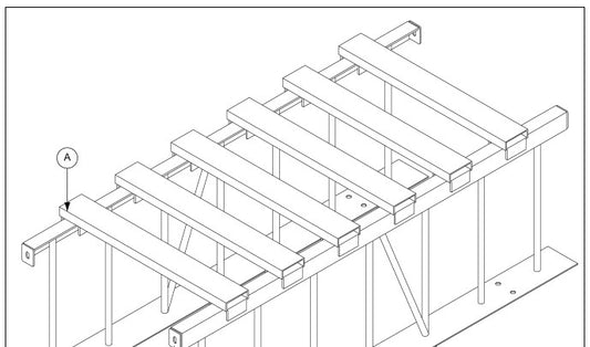 BRIDGE BEAM SUPP.WELD-12"FLOOR   USE WI>