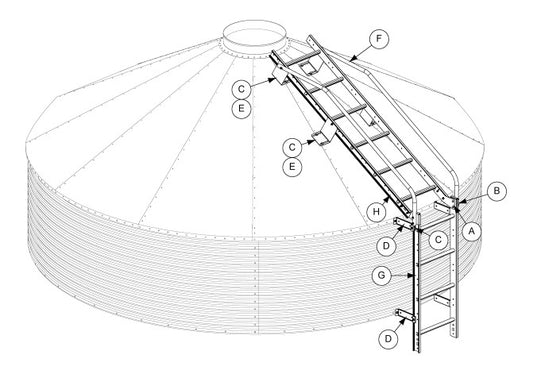 BFT12260 30 DEG R-F LADDER PACKAGE-G2