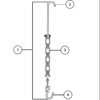 CHAIN- SUSPEN, W/HOOK