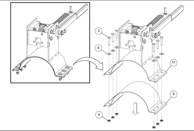 CUSTOM: 8"RACK AND PINION CNTROL