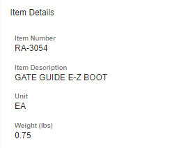 GATE GUIDE  E-Z BOOT