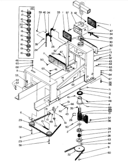 CHN ROLR DRV 24-4A 36 6A 85"     REPLAC>