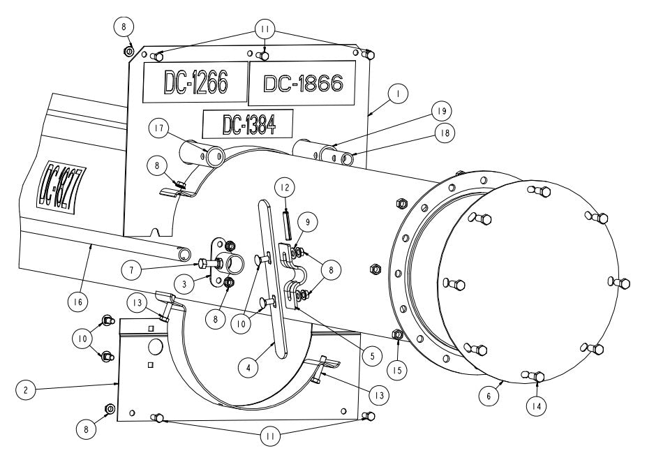 DS CLUTCH FLANGE 6"/8"/10"     ZINC