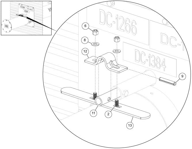 CB CONTROL ROD KIT F/42' BIN
