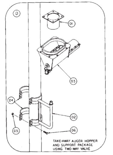 SPOUT- 8" OD X 8" LONG