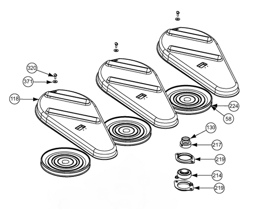 SPACER- PULLEY, TROLLEY