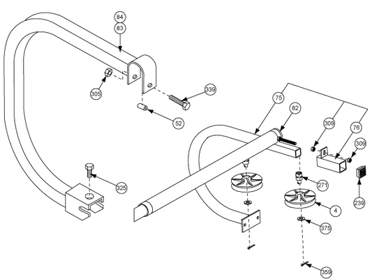 NUT, STOVER 3/8-16 ZN GR2