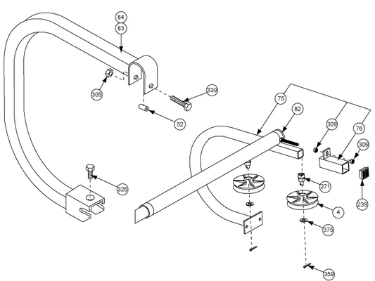SUPPORT- YOKE, CENTER