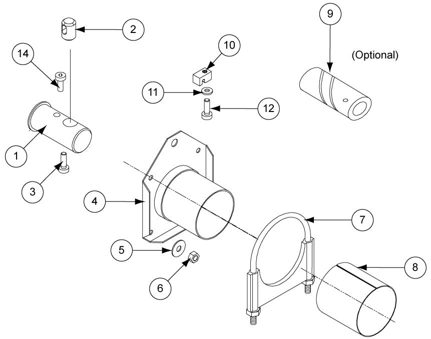 SPINDLE, M-500 ANCHOR SPINDLE