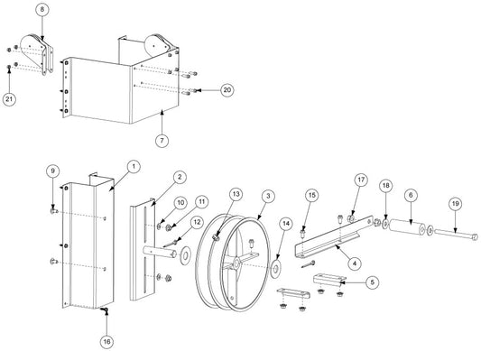 GRND CNTRL: KIT, 1" BORE WHEEL