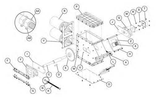 DRIVE/NON-DRIVE END 12" - 15 >