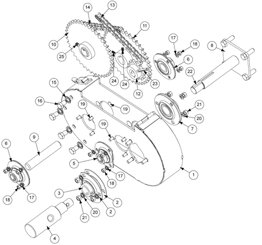 #50 ROLLER CHAIN 54 PITCH W/CL