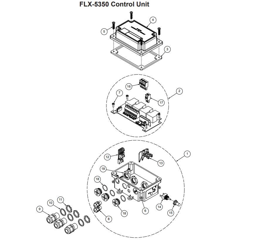 BOTTOM CIRCUIT BOARD WITH ENCLOSURE FOR>