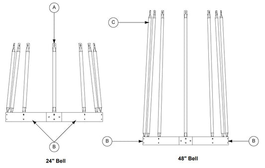 SAFETY CAGE BELL HOOP HALF