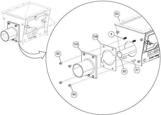 GASKET, M-2.2-3.5 TUBE ANCHOR FLANGE