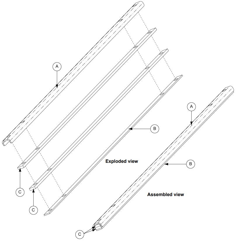 BFT HANDRAIL SUPPORT CHANNEL