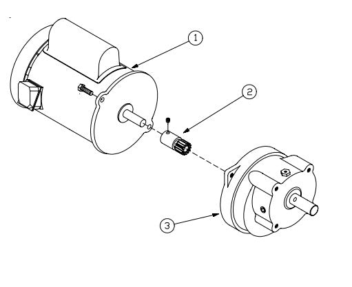 GEARBOX FF, 26.9:1, 64RPM AT 60HZ,53RPM