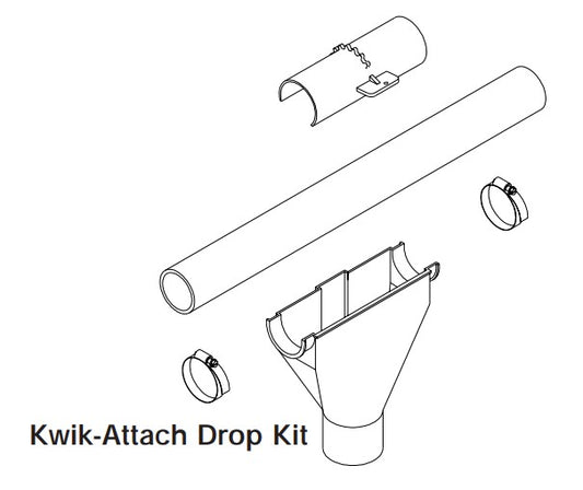MODEL 300 KWIK-ATTACH DROP KIT (PKG. OF>
