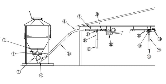 22"-16"- 67 DEGREE HOPPER EXTENSION KIT>