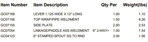 CUSTOM: 6" K-VALVE, BIN SILVER