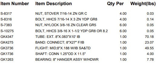T/S: EXT. 8"X10' W/IB