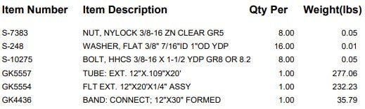 T/S: EXT. 12"X20'