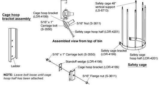 SAFETY CAGE HOOP HALF