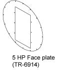 FACEPLATE OVAL / CF-5