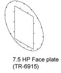 FACEPLATE OVAL / CF-7.5