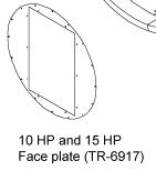 FACEPLATE OVAL / CF-10 AND 15    FACEPLA