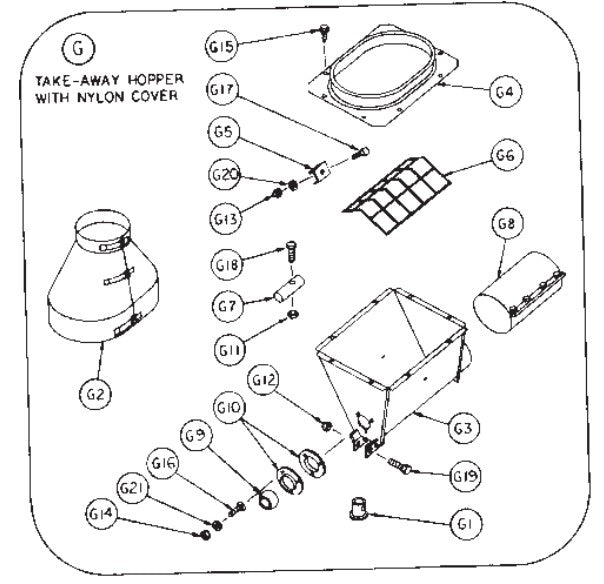 FLANGE- TOP, T/A HOPPER