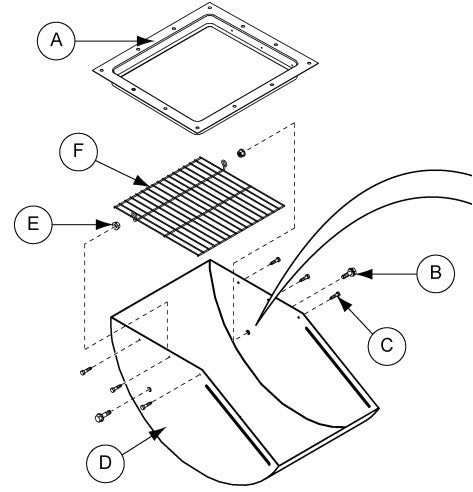 GRILL VENTS (UNAS) BOX OF 5     VENT W>