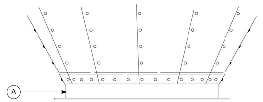 22" 45-DG HOPPER COLLAR WELDMT