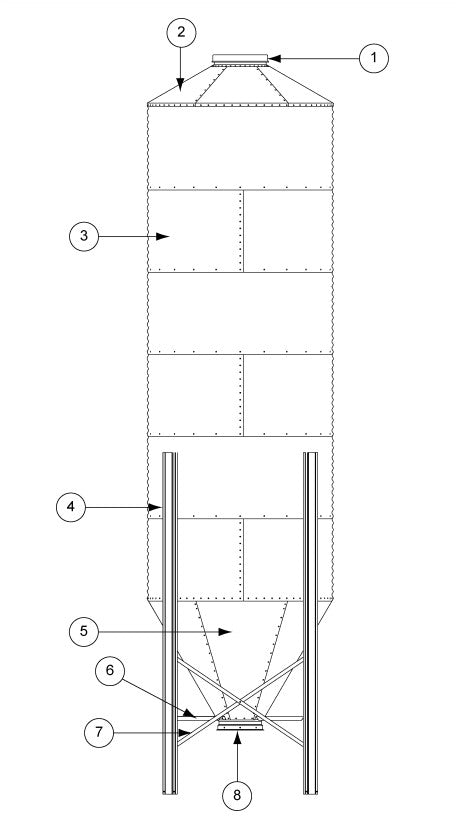 7' 18GA. MIDDLE LEG SIDEWALL SHEET