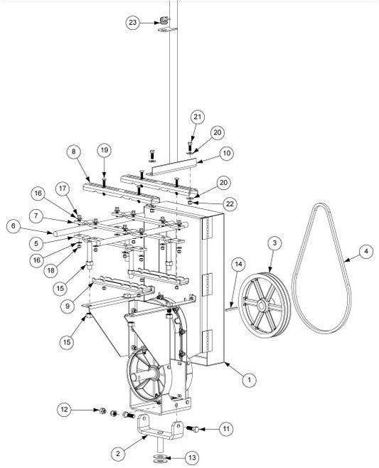 MOTOR: MOUNT ROD 1"O.D. X 23"L
