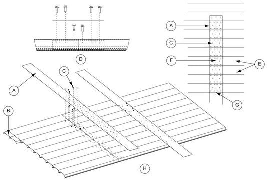 FLOOR SPLICE 10' X 6" WIDE