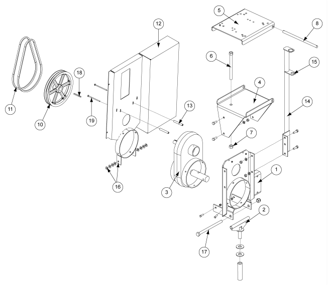 ENCLOSED CHAIN DRIVE 3TO1 12"S JEFFERSO>