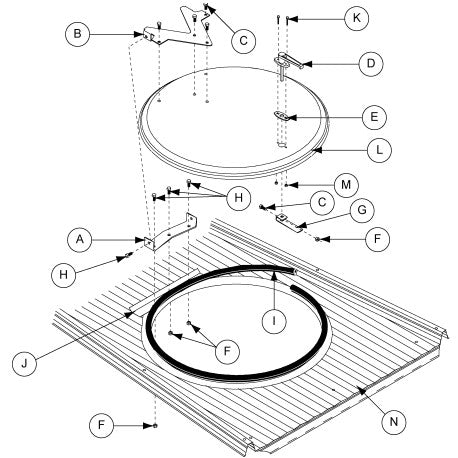 ROUND MANWAY ADD-ON SHT.W/SILL   24" RO>