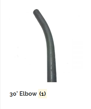 Elbow 5" 30Deg (11 Ga Galv. 48"CLR)