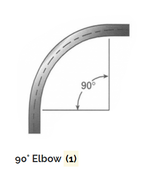 Elbow 5" 90Deg (11Ga Galv. 48"CLR)