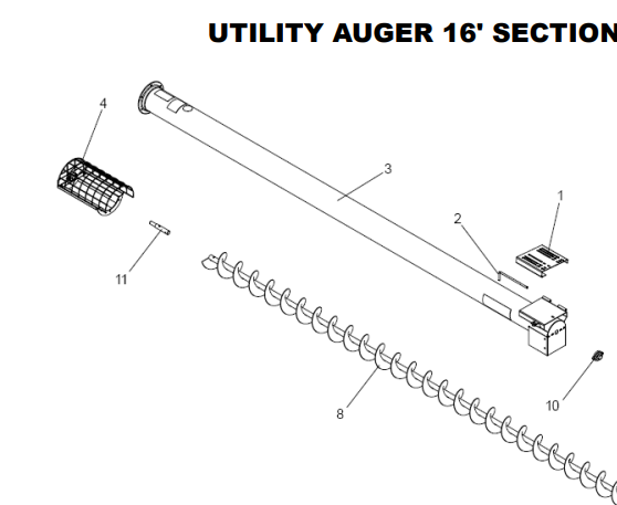 10" Utility Auger (No Carton)